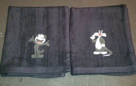 Felix the Cat &amp; Sylvester the Cat Golf Sport Towel Set 16x18 - £22.07 GBP