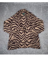 Lauren Ralph Lauren Sweater Animal Print Cardigan Exclusive Hand Knit Li... - £194.52 GBP