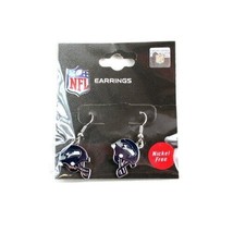 NFL Seattle Seahawks Football Official Team Fan Gear Helmet Dangle Earrings - $10.69