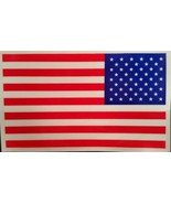 American Flag Decal  3&quot; × 5&quot; Window Sticker Lot of 100 Decals Made in U.... - £8.64 GBP