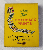 CHAS ABEL CAMERA FILM DEVELOPING PRINTING PRINTS PHOTO ADVERTISING MATCH... - $16.43 CAD