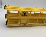 Vintage Lionel #6-9123 Yellow Trailer Truck Two Tier Auto Car Carrier Tr... - $24.70