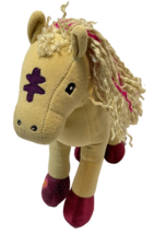 Manhattan Toy Company Groovy Girls Plush Horse Pink Feet 12 Inches Tall - $13.25