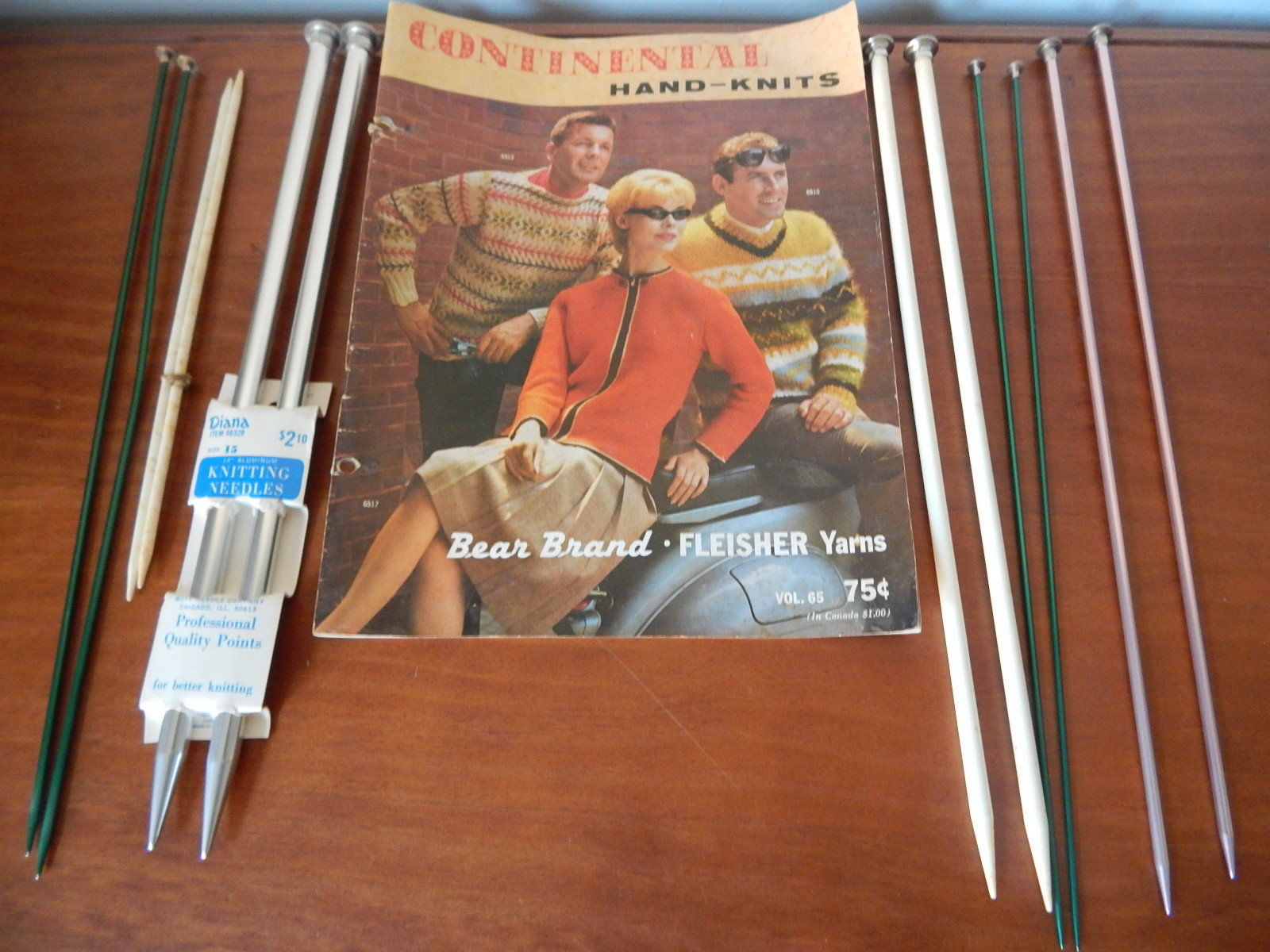 6 sets of Vintage 14 inch Diana, Boye Single Point knitting Needles Size 15, 6 - $11.83