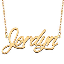 Jordyn Name Necklace for Best Friend Family Member Birthday Christmas Gift - $15.99