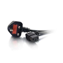 C2G 5m 18 AWG UK 90 degree Power Cord (IEC320C13R to BS 1363)  - $24.00