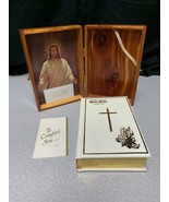 Leather Gilt Memorial Edition Holy Bible Cedar Box Local Union 16 Y1 - $54.94 CAD