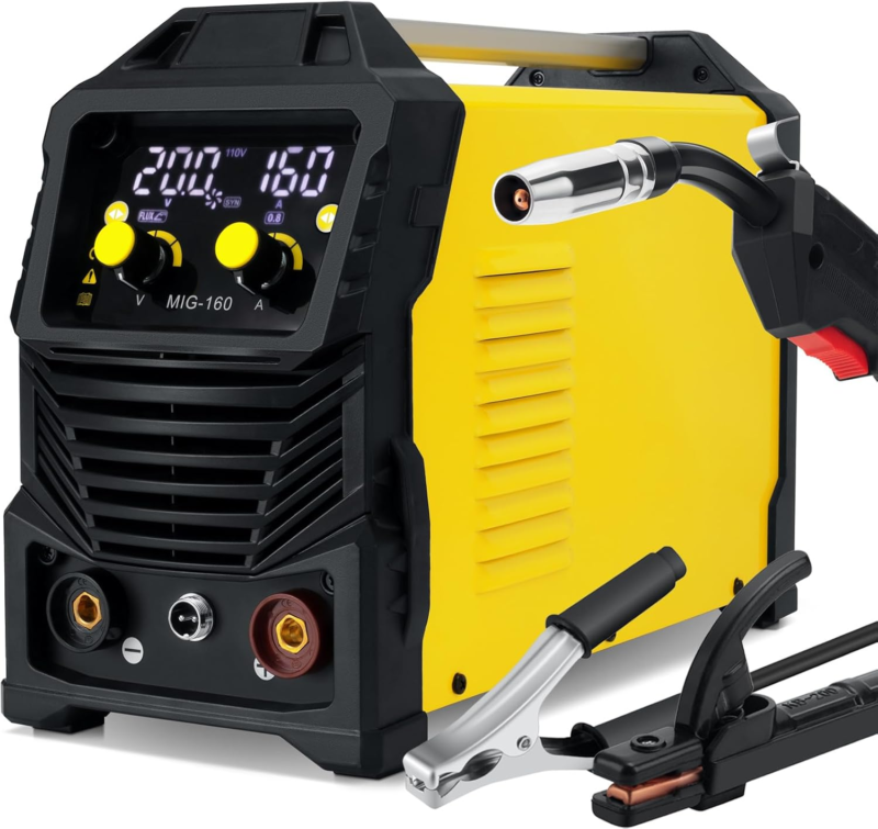 110V/220V Flux Core Welder Flux Mig/Lift Tig/Stick ARC 3 in 1 Welding Machine wi