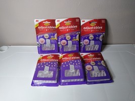 Lot Of 6 Packages Of 3M Adjustables Hooks And Clips - £23.95 GBP