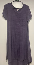 LULAROE LLR SIZE SMALL PURPLE T-SHIRT MIDI DRESS #632 - £27.81 GBP