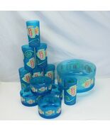 1998 AMC Plastic Glasses Serving Bowl Small Bowls Fish Marine Nautical O... - €27,78 EUR