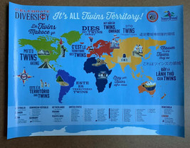 2014 Minnesota Twins Territory Diversity Poster MLB Baseball - World - £11.84 GBP