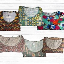 LuLaRoe Southwest Colorful Pattern Tops Short Sleeve Womens XXS Lot of S... - £15.01 GBP