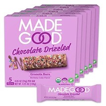 MadeGood Birthday Cake Chocolate Drizzled Granola Bars - gluten-free Granola ... - £36.40 GBP