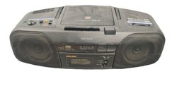 Sony CFD-17 Boombox Portable CD Player Cassette AM/FM Radio Fully Working - £31.96 GBP