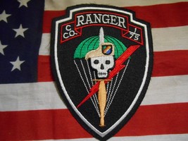 US ARMY C CO. RANGER 1ST OF 75TH TAN BERET POCKET PATCH - $8.00