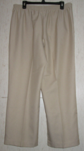 New Womens Alfred Dunner Stone Beige Pull On Pant W/ Pockets Size 14 - £19.77 GBP