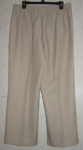 NEW WOMENS alfred dunner STONE BEIGE PULL ON PANT W/ POCKETS   SIZE 14 - £19.81 GBP