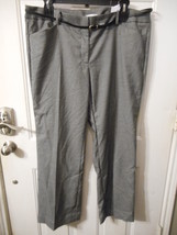 Women&#39;s Liz Claiborne Pants Audra Size 18 Black Dot NEW With Belt - $26.70