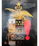 BUDWEISER BEER &quot;Consider the source&quot; Malt Liquor-King of Beers 1971 VTG ... - $13.77 CAD