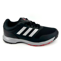 Adidas Tech Response SL Black Silver Scarlet Mens Wide Golf Shoes EG5296 - £47.36 GBP
