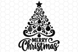 Merry Christmas SVG - Christmas Tree Svg - $2.00