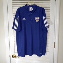 Adidas Climalite Louisville City Soccer Shirt Size 2XL Purple Polo Pullover - £11.68 GBP