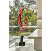 Large Abstract Metal Art- Contemporary Sculpture Modern Garden Orion Red - £238.72 GBP