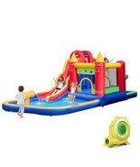 9-in-1 Inflatable Bounce Castle with Water Slide and Splash Pool with 73... - €445,65 EUR