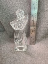 MIKASA Figurine Angel Herald Collection Angelic Harp Christmas Crystal Germany - $17.58