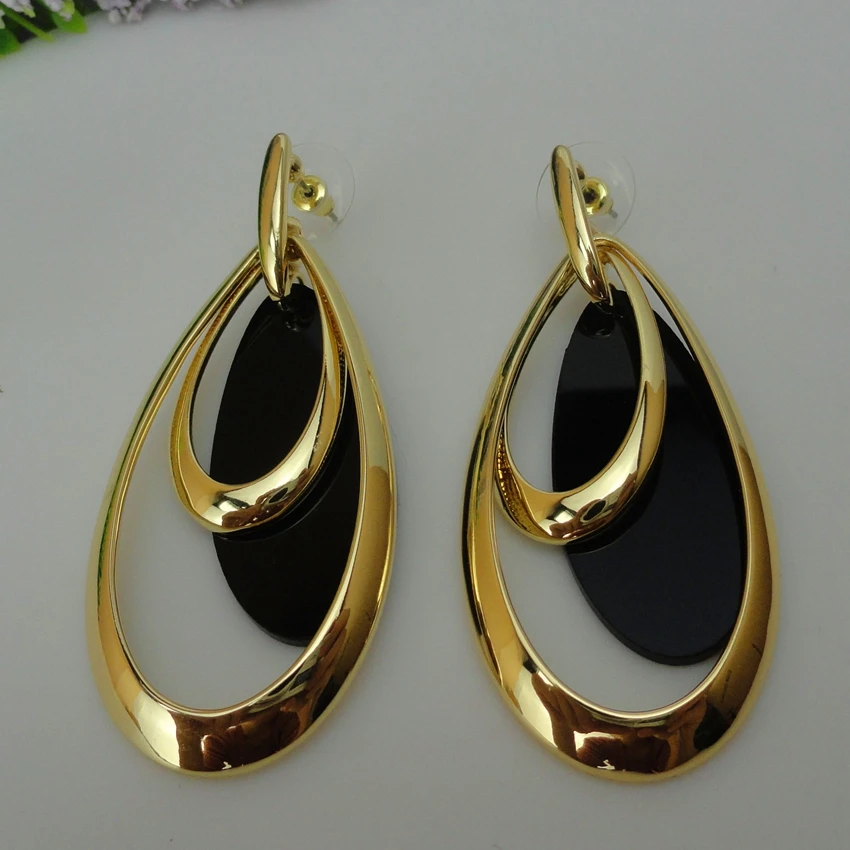 Dubai Costume Jewelry Drop Earrings Italian Design for Women FHK7646 - $33.81