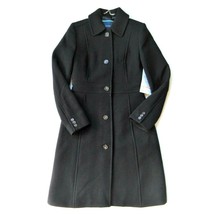 NWT J.Crew Classic Lady Day Coat in Black Italian Doublecloth Wool Thinsulate 00 - £151.26 GBP