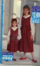 See&amp;Sew 6332 children&#39;s/girls Jumper and Top Size 7-8019 uncut - $4.00