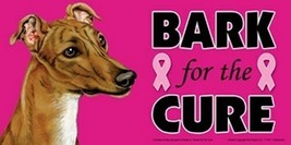 Bark For The Cure Breast Cancer Awareness Greyhound Dog Car Fridge Magne... - £5.34 GBP