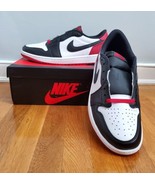 Nike Air Jordan 1 Retro Low OG Black Toe White/Black/Red CZ0790-106 Men ... - £156.93 GBP