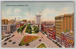 Preston Gardens Baltimore Maryland Postcard E23 - £5.46 GBP