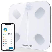 Inevifit Smart Body Fat Scale, Highly Accurate Bluetooth Digital Bathroom, Wht). - £63.30 GBP