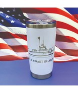 Coast Guard Engraved Tumbler Cup Water Bottle Military Travel Mug Coffee... - £19.19 GBP