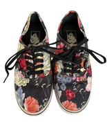 Vans Black Multicolor Floral Sneakers Women&#39;s 6.5 - $38.00