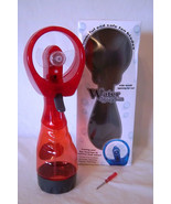 WATER SPRAY FAN with SAFE FAN BLADES and WIDE OPEN MOUTH  11&quot; TALL RED C... - £5.45 GBP