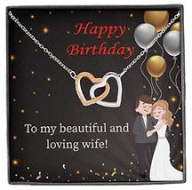 Wife Love Card Beautiful and Loving Wife Wife Gift Inseparable Love Pendant 18k  - £51.39 GBP