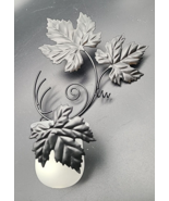 PartyLite Grape Leaf Sconces P0363 Black Wall Grapevine Candle Holders V... - $14.99