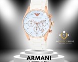 Emporio Armani AR5920 Sportivo Damenuhr mit weißem Zifferblatt und Armband - $129.47