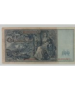 1908 Germany 100 Mark Note German Empire Reichsbanknote Kaiser Wilhelm I - $101.02 CAD