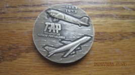 Vintage Medal Transportes Aéreos Portugueses Tap Air Portugal 20 Years Service - £19.38 GBP