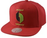 Portland Trail Blazers Mitchell &amp; Ness Men&#39;s NBA Grinch Basketball Snapb... - $28.49