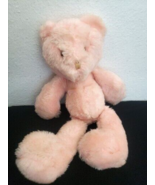 Vintage Eden Pink Teddy Bear Plush Stuffed Animal Floppy Arms Legs Tan Nose - £63.21 GBP