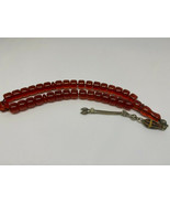 Iranian Catalin Amber silver tasbih prayer rosary 34 grams 33 beads 18 c... - $1,842.07 MXN