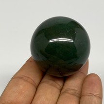 112.7g, 1.7&quot;(43mm) Green Zade Stone Sphere Gemstone,Healing Crystal, B27162 - £14.39 GBP