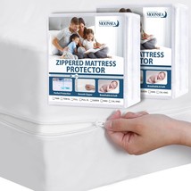 Twin Mattress Protector Waterproof 2 Pack Zippered For Kids, 6-Side Waterproof - $44.96